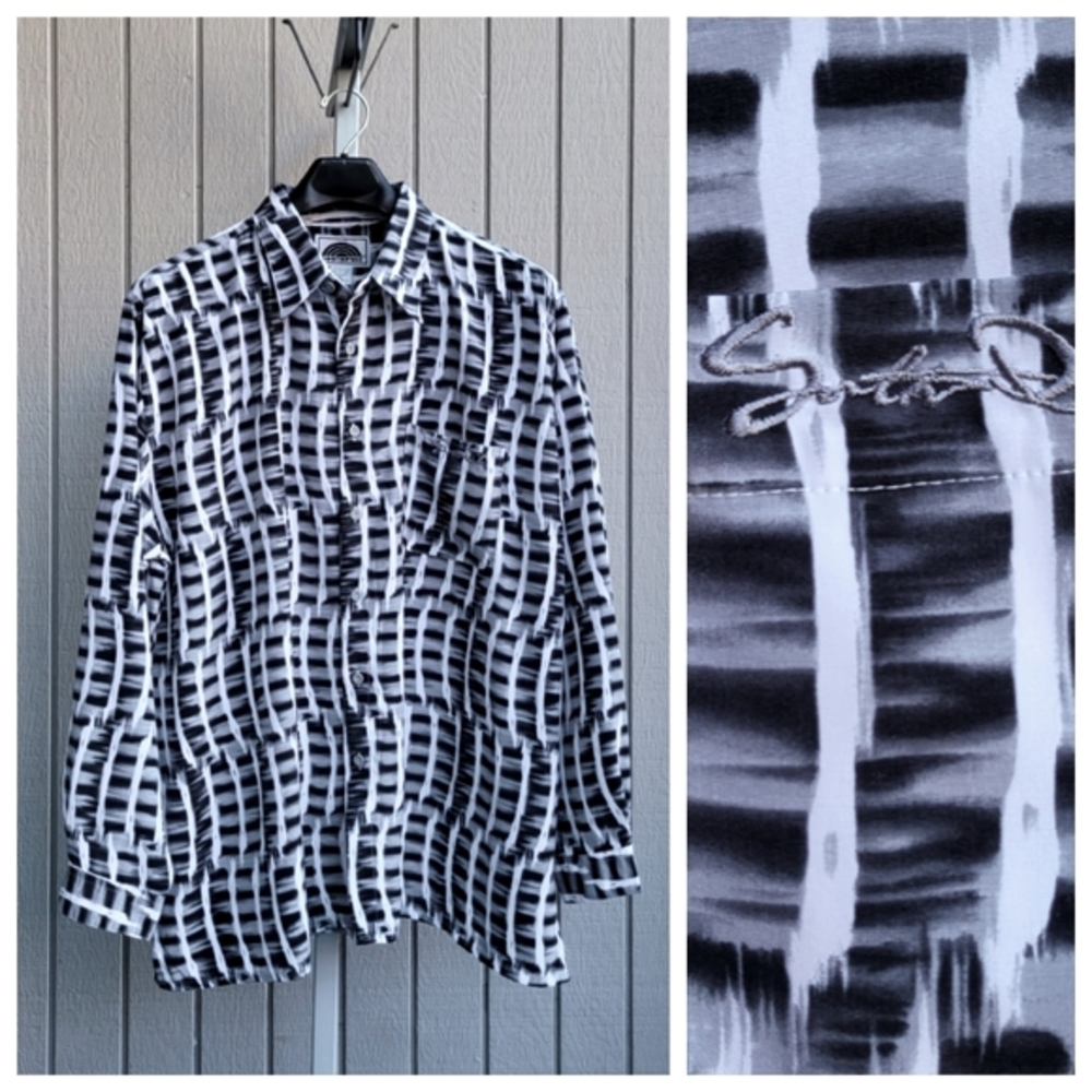 SOUTHPOLE Oversized Vintage Men's XL Button-Down Shirt Patterned EUC